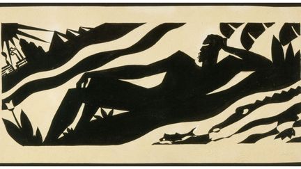 Aaron Douglas, "The Negro Speks of Rivers" (for Langston Hughes), 1941
 (Adagp, Paris 2016)