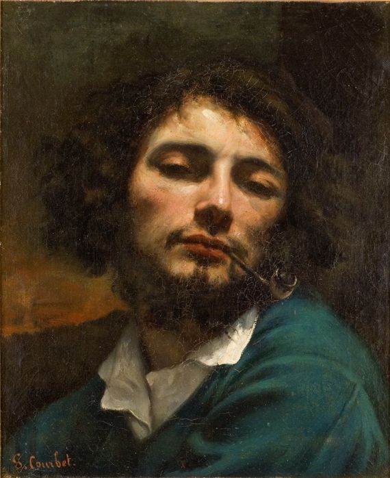 "L'homme &agrave; la pipe" (vers 1849), de Gustave Courbet. Huile sur toile, 46 x 38 cm. Montpellier Agglom&eacute;ration, Mus&eacute;e Fabre. (RMN / AGENCE BULLOZ)