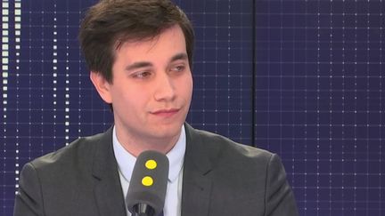 Pierre Person, député LREM de Paris et fondateur des "Jeunes avec Macron" invité de franceinfo le 13 janvier 2018. (RADIO FRANCE / FRANCE INFO)