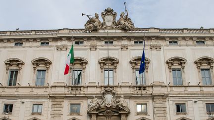 Une vue du&nbsp;Palazzo della Consulta, la Cour constitutionnelle italienne, le 16 juin 2021, à Rome. (LORENZO DI COLA / NURPHOTO / AFP)