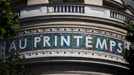 Le magasin Printemps situé boulevard Haussmann, à Paris, le 28 mai 2020. (THOMAS SAMSON / AFP)