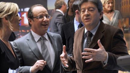 François Hollande et Jean-Luc Mélenchon en 2010 (AFP/MIGUEL MEDINA / AFP)