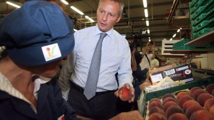 Bruno Le Maire, le 23 août 2011, dans les Pyrénées-Orientales. (AFp - Raymond Roig)