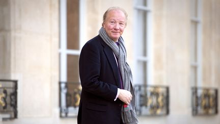 Brice Hortefeux &agrave; sa sortie de l'Elys&eacute;e le 12 d&eacute;cembre 2011 &agrave; Paris. (Lionel Bonaventure / AFP)