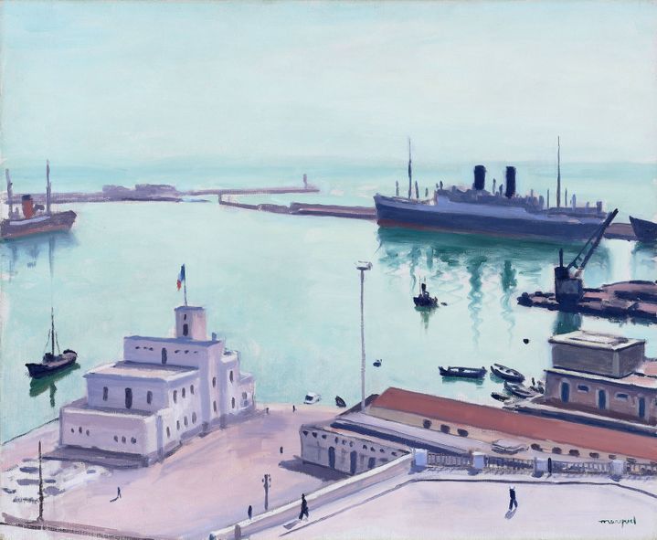 Albert Marquet, "Port d'Alger (La Douane ou l'Amirauté)", 1941, Collection M. Akinori Nakayama, Courtesy Galerie Tamenaga
 (ADAGP, Paris 2016)