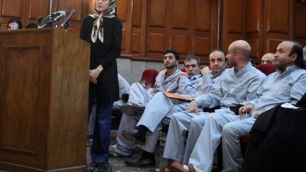 Clotilde Reiss au tribunal de Téhéran le 8 août 2010 (AFP PHOTO/FARS NEWS/ALI RAFIEI)