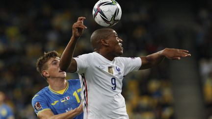 Anthony Martial a égalisé pour l'équipe de France en Ukraine (1-1), samedi 4 septembre 2021. (ANATOLII STEPANOV / ANADOLU AGENCY)