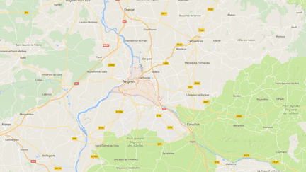 Carte de localisation d'Avignon. (GOOGLE MAPS)