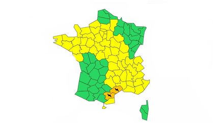 Carte de vigilance diffusé le 30 avril 2017 à 19 heures. (METEO FRANCE)