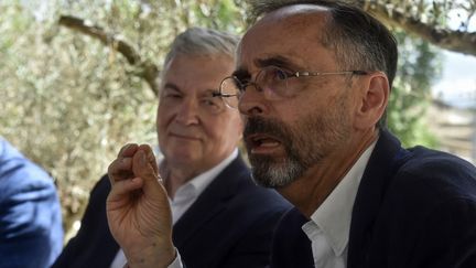 Robert Ménard, le 22 juin 2021, à Narbonne. (RAYMOND ROIG / AFP)