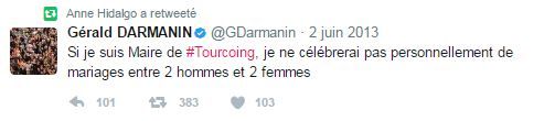 Capture d'écran du compte Twitter d'Anne Hidalgo, le 17 mai 2017. (TWITTER.COM)