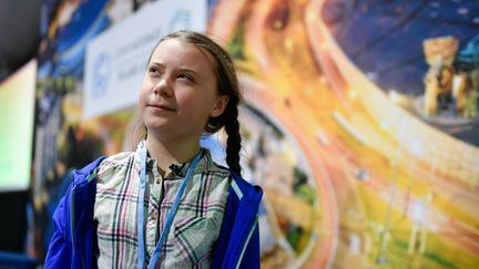 Greta Thunberg, à Katowice (Pologne), le 4 décembre 2018 lors de la COP24. (FRANCK DUBRAY/MAXPPP)