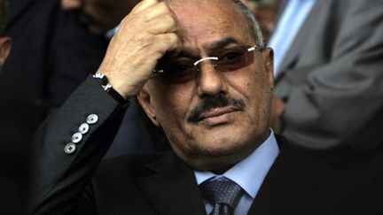 Le président Yéménite Ali Abdallah Saleh, le 20 mai 2011. (AFP - Mohammed Huwais)