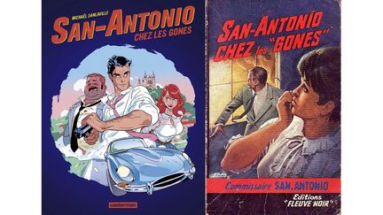 SANLAVILLE ET SAN ANTONIO, UNE VIEILLE HISTOIRE EN BEAUJOLAIS (MICHAEL SANLAVILLE, CASTERMAN / MICHEL GOURDON, FLEUVE NOIR)