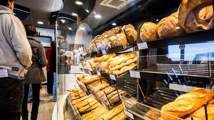 Une boulangerie à Laroque-des-Albères (Pyrénées-Orientales), le 5 mars 2020. (JC MILHET / HANS LUCAS / AFP)