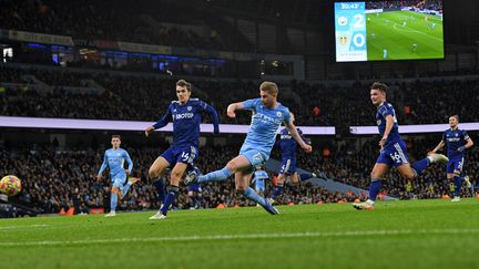 Kevin De Bruyne a été nommé homme du match contre Leeds, le mardi 14 décembre. (PAUL ELLIS / AFP)