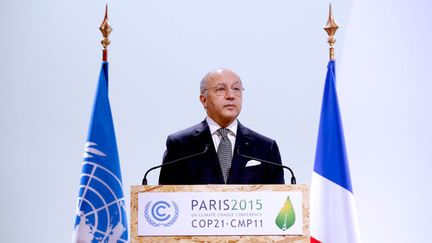 &nbsp; (Laurent Fabius a annoncé ce mercredi qu'un projet d'accord sur le climat avait été remis. Mais il ne s'agit pas d'une version définitive. © Maxppp)