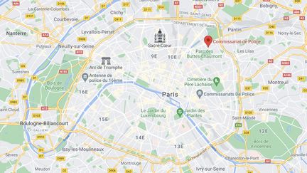 Le plaignant dénonce des faits qui se seraient produits au sein du commissariat du 19e arrondissement de Paris, dans l'est de la capitale. (GOOGLE MAPS)