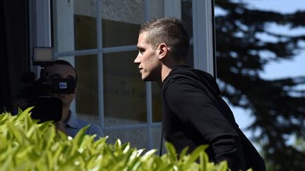 Morgan Schneiderlin à son arrivée à Clairefontaine (FRANCK FIFE / AFP)