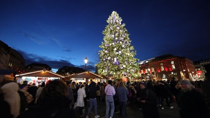 La place Kléber à Strasbourg en décembre 2019.&nbsp; (JEAN-MARC LOOS / MAXPPP)