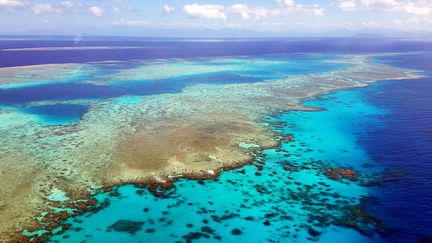 La Grande Barrière de corail, au large des côtes du Queensland (Australie), le 25 avril 2018.&nbsp; (IMAGINECHINA / AFP)