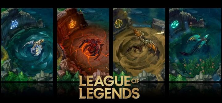 Les quatre dragons dans League of Legends