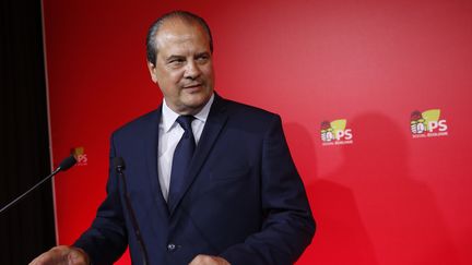 Jean-Christophe Cambédalis s'exprime le soir du premier tour des élections législatives, le 11 juin 2017. (GEOFFROY VAN DER HASSELT / AFP)