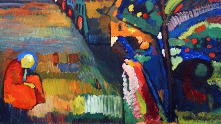 Détail du tableau "Painting with Houses" de Wassily Kandinsky
 (Getty Images)