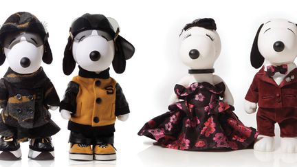 Snoopy &amp; Belle relookés par DKNY by Donna Karan et Zac Posen, septembre 2015 
 (PEANUTS WORLDWILDE LLC)