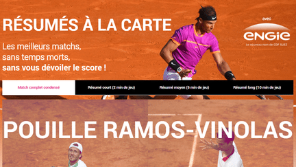 Les Résumés à la carte : une offre inédite pour Roland-Garros 2017