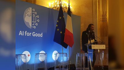 Le député LREM de l'Essonne Cédric Villani, le 3 avril 2018 à l'Assemblée nationale, à Paris. (CEDRIC VILLANI / TWITTER)