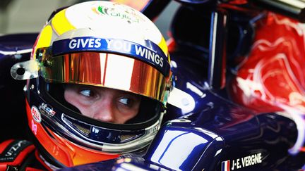 Jean-Eric Vergne dans le baquet de sa Toro Rosso (MARK THOMPSON / GETTY IMAGES EUROPE)