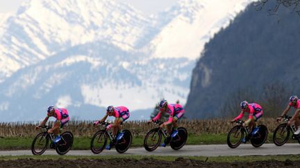 La formation Lampre (PIERRE TEYSSOT / AFP)