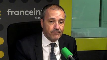 Jean-Guy Talamoni, le président indépendantiste de l'assemblée de Corse, était l'invité de "L'Interview J-1" lundi 2 octobre. (FRANCEINFO)