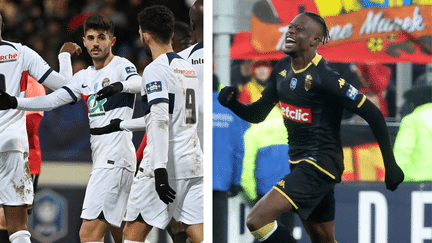 La joie des Parisiens et des Monégasques, qualifiés pour les 16es de finale de la Coupe de France. (AFP)