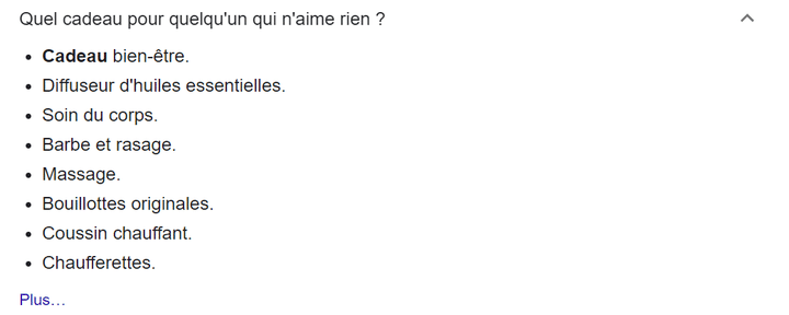 Selon Google, les gens qui "n'aiment rien" aiment secrètement prendre soin d'eux et sont frileux. (CAPTURE D'ECRAN / GOOGLE)