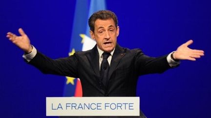 Nicolas Sarkozy à Toulouse, dimanche 29 avril (PASCAL PAVANI / AFP)