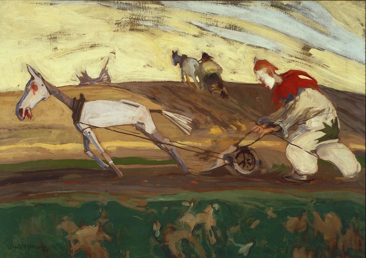 Witold Wojtkiewicz, "Les Labours", 1905 (© Musée national de Varsovie / Krzysztof Wilczynski)