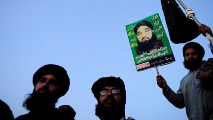 L'exécution de Mumtaz Qadri, le 29 février 2016, pour avoir tué le gouverneur du Penjab, Salman Taseer, favorable à une révision de la loi anti-blasphème occasionne des rassemblements d'islamistes, comme ici à Islamabad, le 30 mars 2016. (Metin Aktas / Anadolu Agency / AFP)