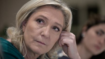 Marine Le Pen, le 4 novembre 2021. (SEBASTIEN BOZON / AFP)