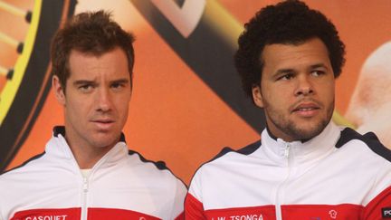 Richard Gasquet et Jo-Wilfried Tsonga (JEAN MARC MOUCHET / DPPI MEDIA)