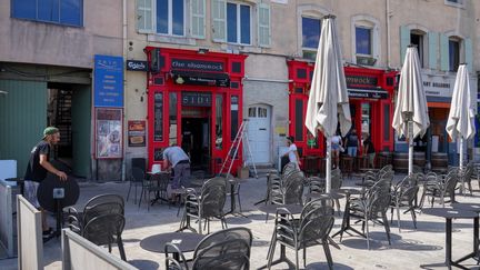 La terrasse d'un bar à Marseille, en juin 2020. (GILLES BADER / MAXPPP)