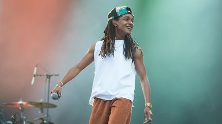 La Jamaïcaine Koffee, 22 ans et déjà star du reggae, samedi 4 juin 2022 au festival We Love Green. (DAVID WOLFF - PATRICK / REDFERNS / GETTY)