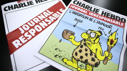 Charlie Hebdo le 25 septembre, une semaine apr&egrave;s la publication controvers&eacute;e de caricatures de Mahomet dans le journal. (KENZO TRIBOUILLARD / AFP)