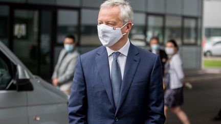 Le ministre de l'Economie, Bruno Le Maire, à Colomiers (Haute-Garonne), le 16 juillet 2021.&nbsp; (FREDERIC SCHEIBER / HANS LUCAS / AFP)