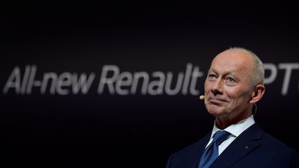 Le directeur général de Renault Thierry Bolloré, le 10 septembre 2019 à Francfort (Allemagne). (TOBIAS SCHWARZ / AFP)