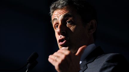 L'ancien pr&eacute;sident de la R&eacute;publique Nicolas Sarkozy, le 4 Juillet 2015 &agrave;&nbsp;La Fert&eacute;-Imbault (Loir-et-Cher), lors de le F&ecirc;te de la violette. (GUILLAUME SOUVANT / AFP)