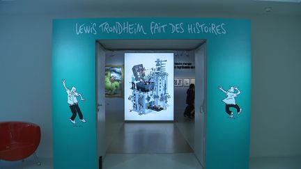 Exposition Lewis Trondheim fait des histoires à la Cité de la BD à Angoulême.&nbsp; (P. Simon /France Télévisions)