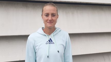 Kristina Mladenovic, joueuse de tennis. (SEBASTIEN BAER / RADIO FRANCE)