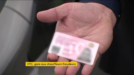 Les nouvelles cartes pour conduire une VTC (FRANCEINFO)